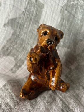 Pottery Bear Figurine